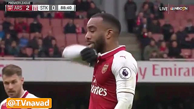 گل سوم آرسنال به استوک سیتی تو...