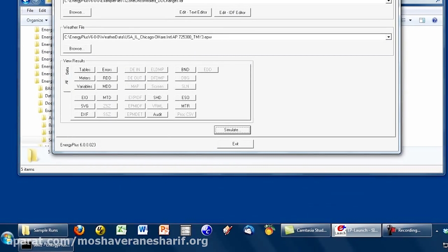 EnergyPlus EP-Launch 2 - Option Settings