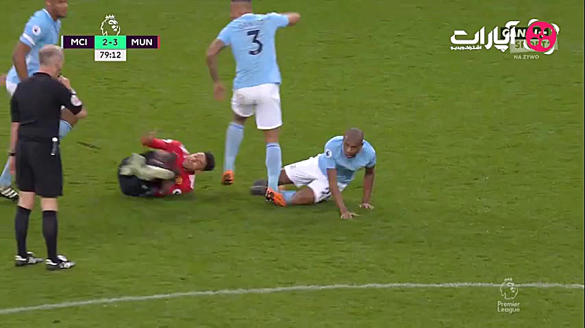 درگیری بازیکنان منچسترسیتی و م...
