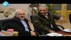 ظریف و مهران مدیری در پشت صحنه...