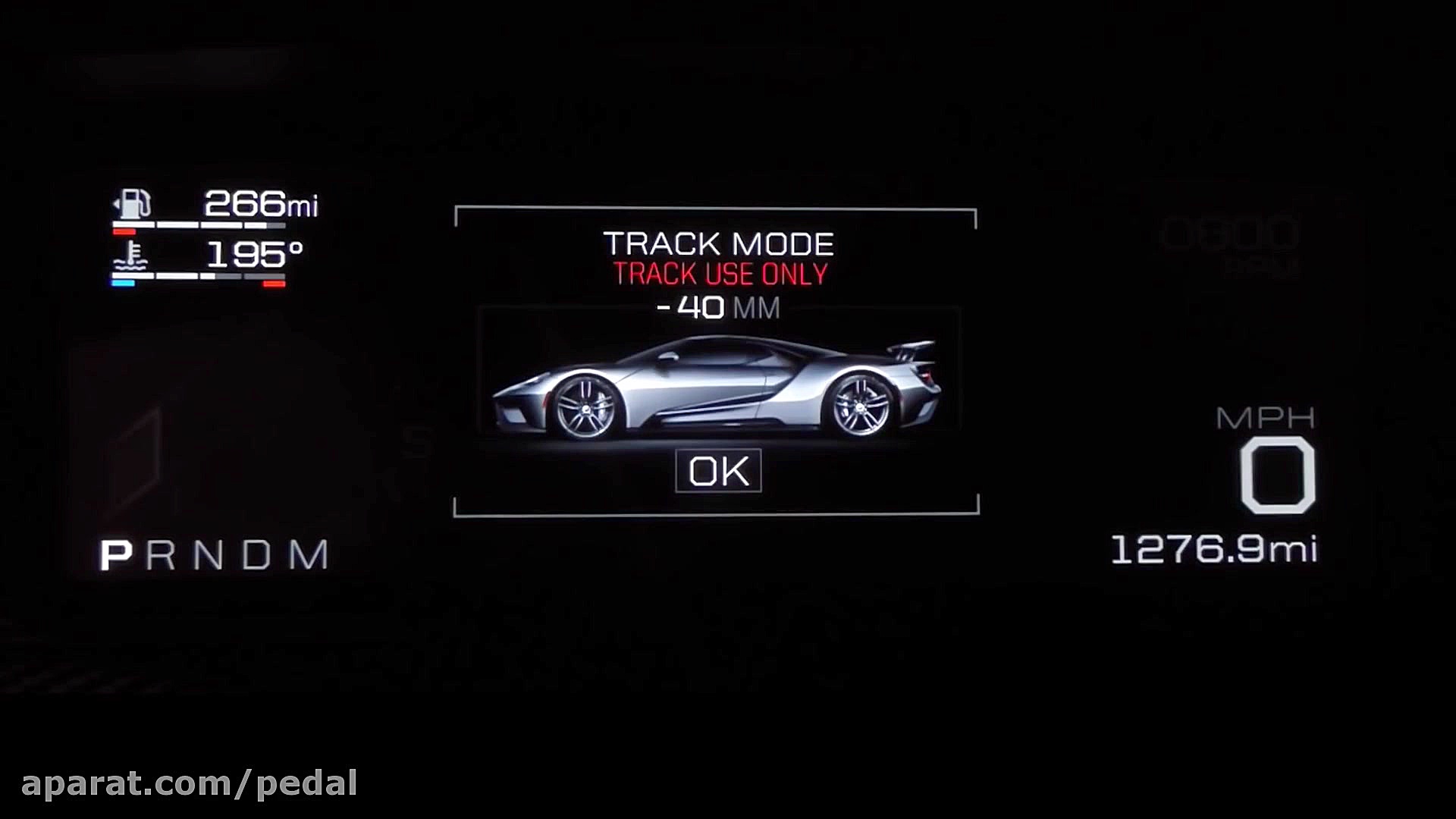 داشبورد تمام دیجیتال فورد GT