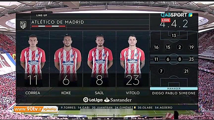 خلاصه بازی: اتلتیکومادرید 3 0...