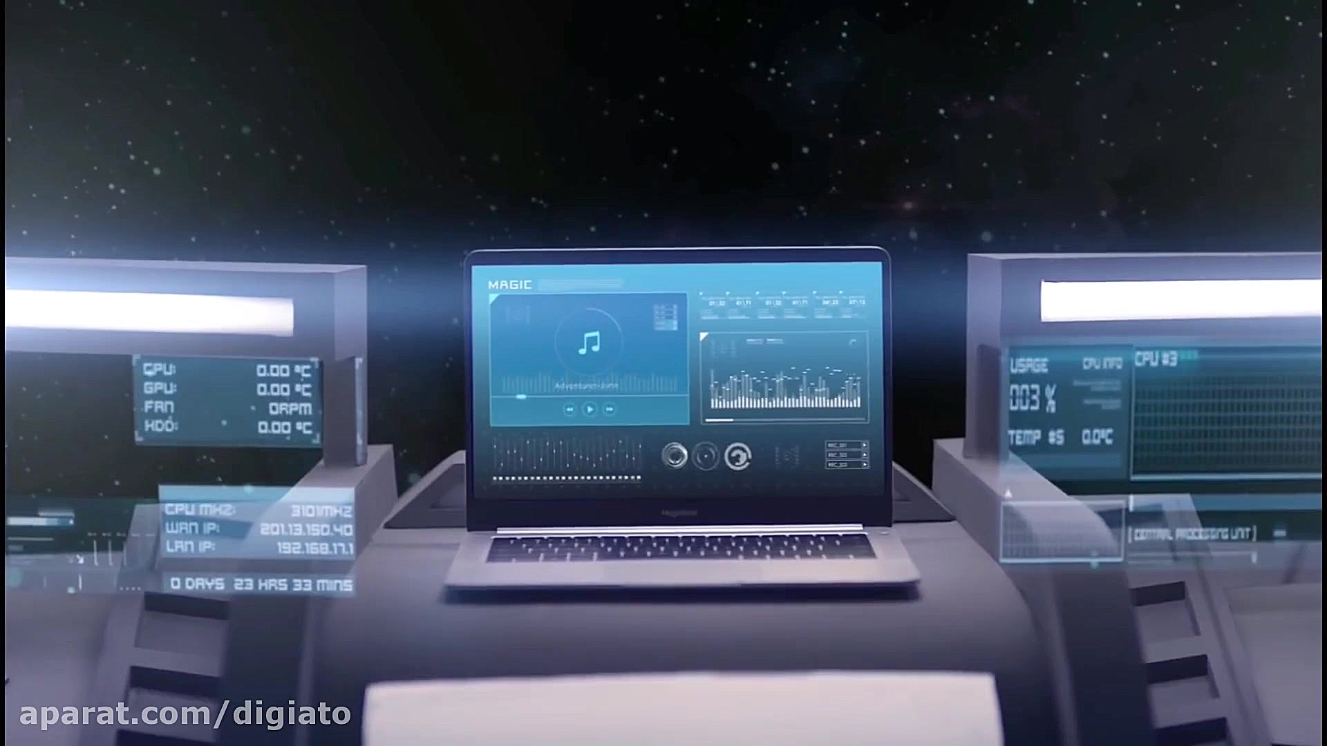 جعبه گشایی از لپ تاپ آنر مجیک...