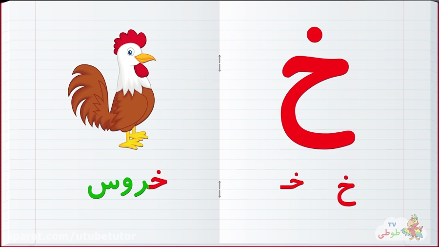 حرف خ ، حروف الفبای فارسی