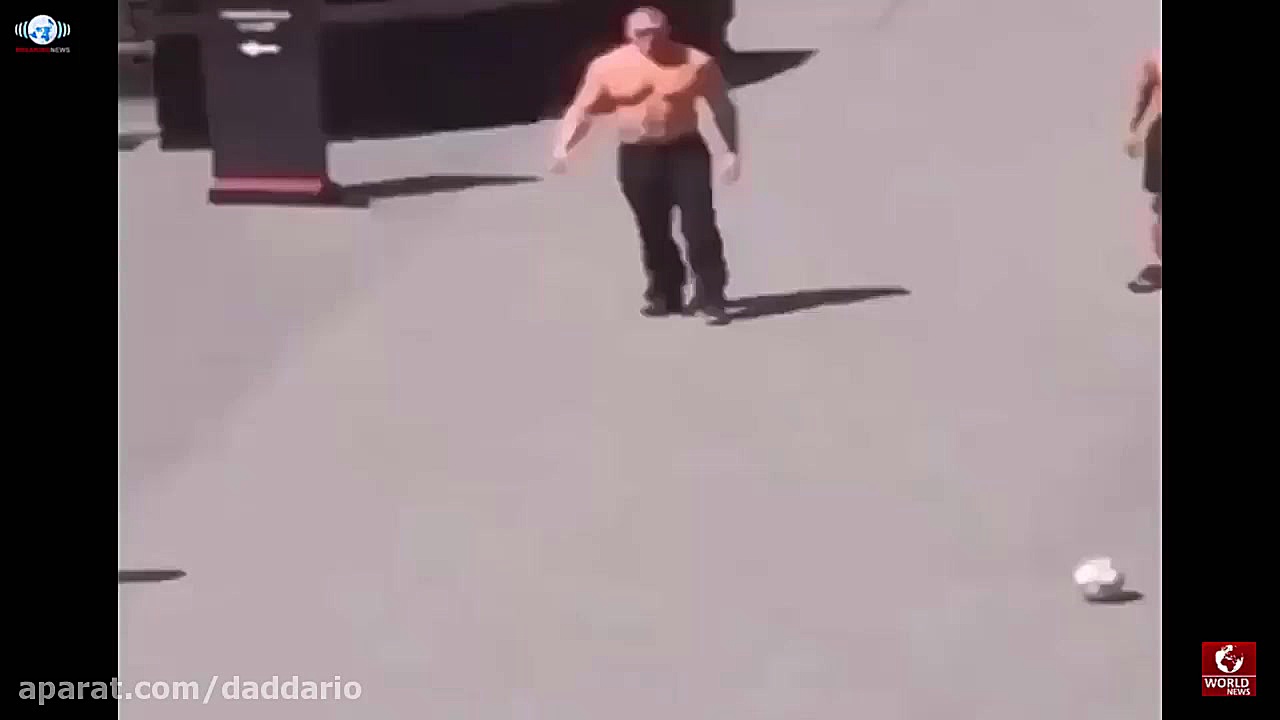 بازی فوتبال براک لزنر، سزارو و...