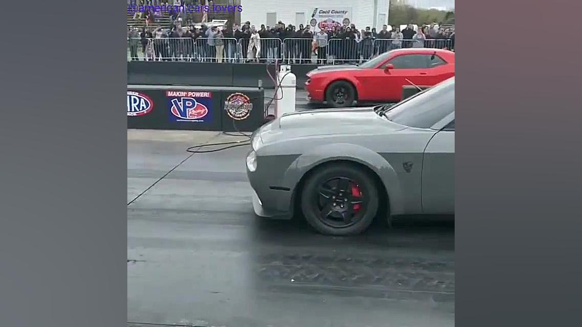 درگ دوج چلنجر هلکت با غول شتاب...