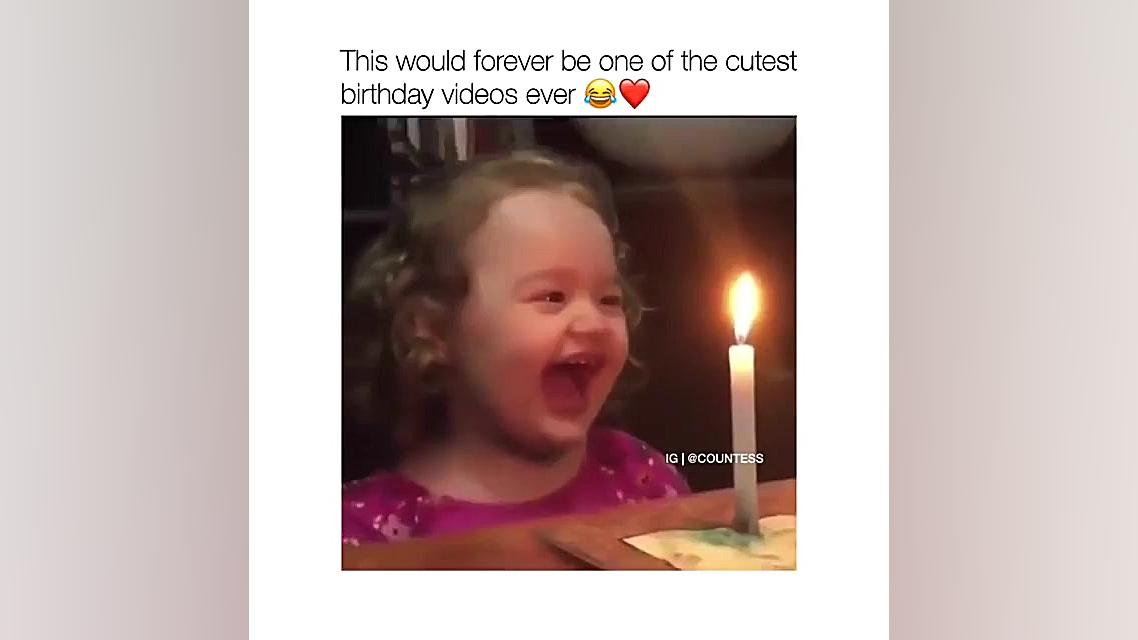 این کوچولو نمیتونه شمع و فوت ک...