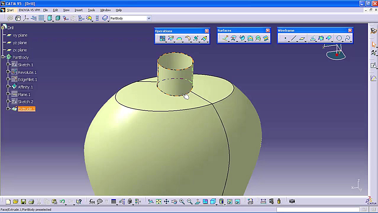 آموزش کتیا محیط طراحی سطوح قسم...