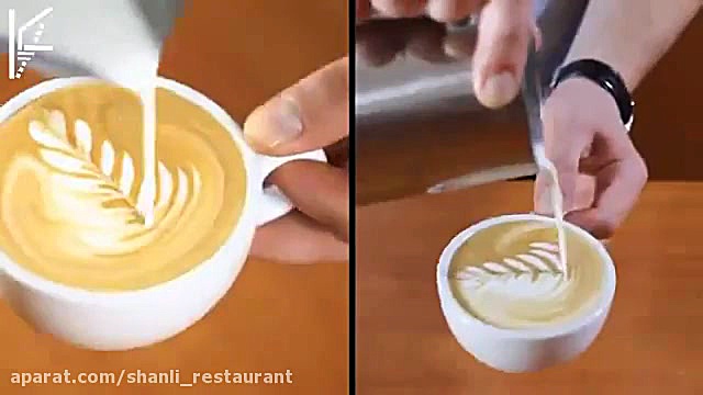 هنر تزیین روی قهوه اسپرسو