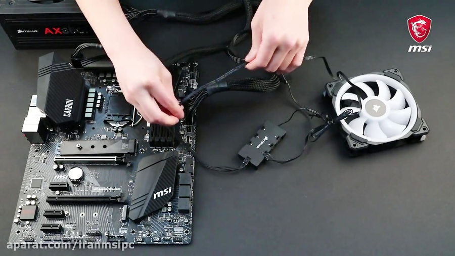 نحوه نصب خنک کننده RGB شرکت کر...