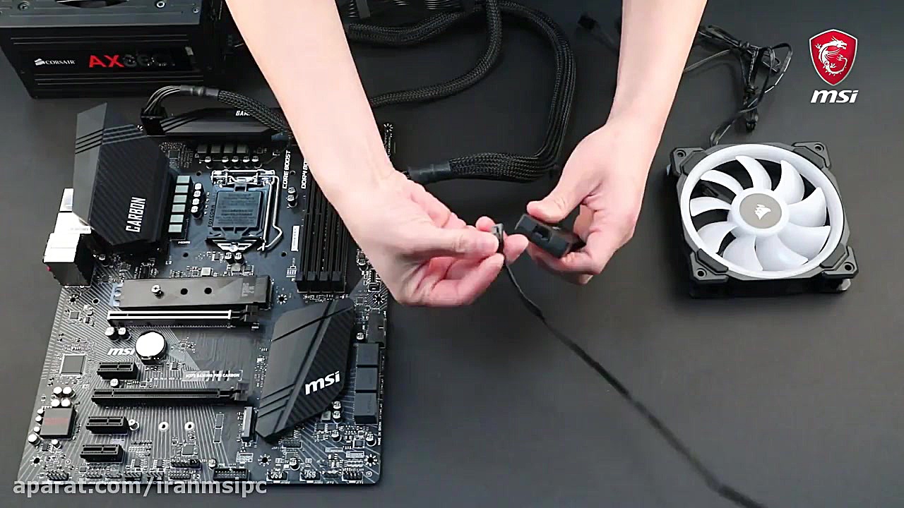 نحوه نصب خنک کننده RGB شرکت کر...