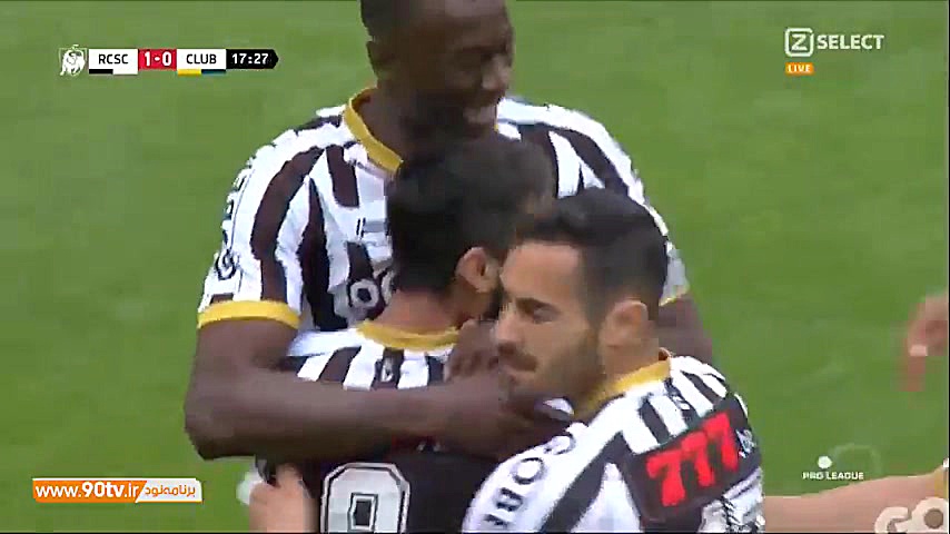 گل اول شارلوا به کلوب بروژ توس...