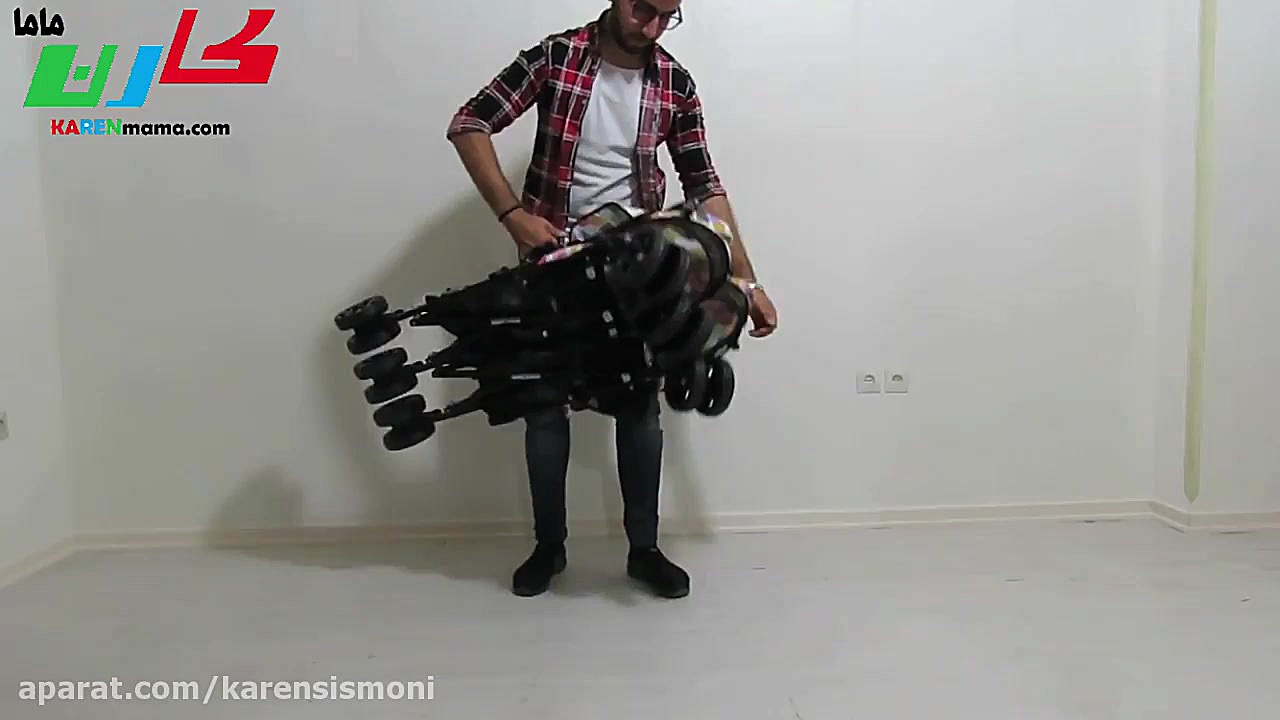 کالسکه دسته عصایی دوقلوی (کنار...