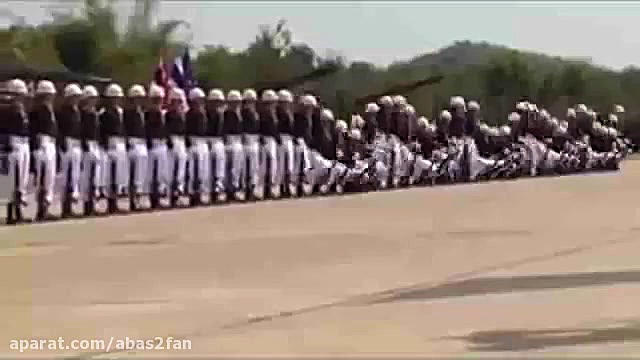 طنز  حرکات جالب سربازان تایلند...
