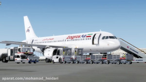 خدمات زمینی به ایرباس A320 زاگ...