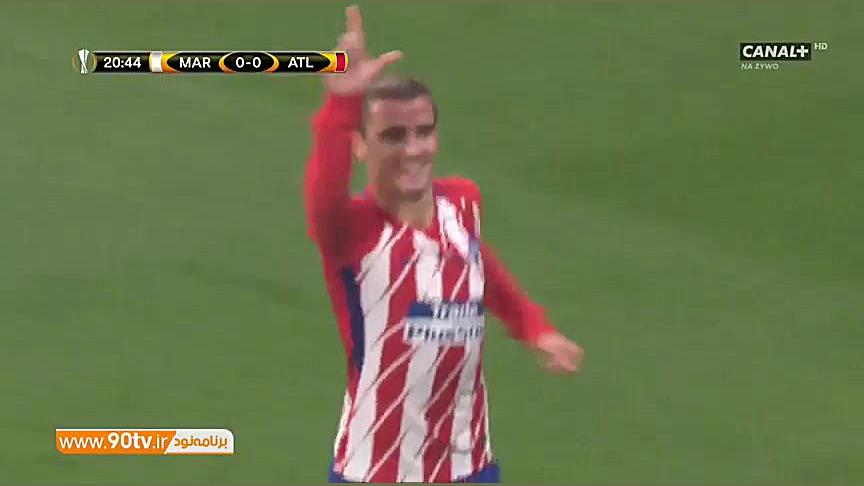 گل اول اتلتیکومادرید به مارسی...