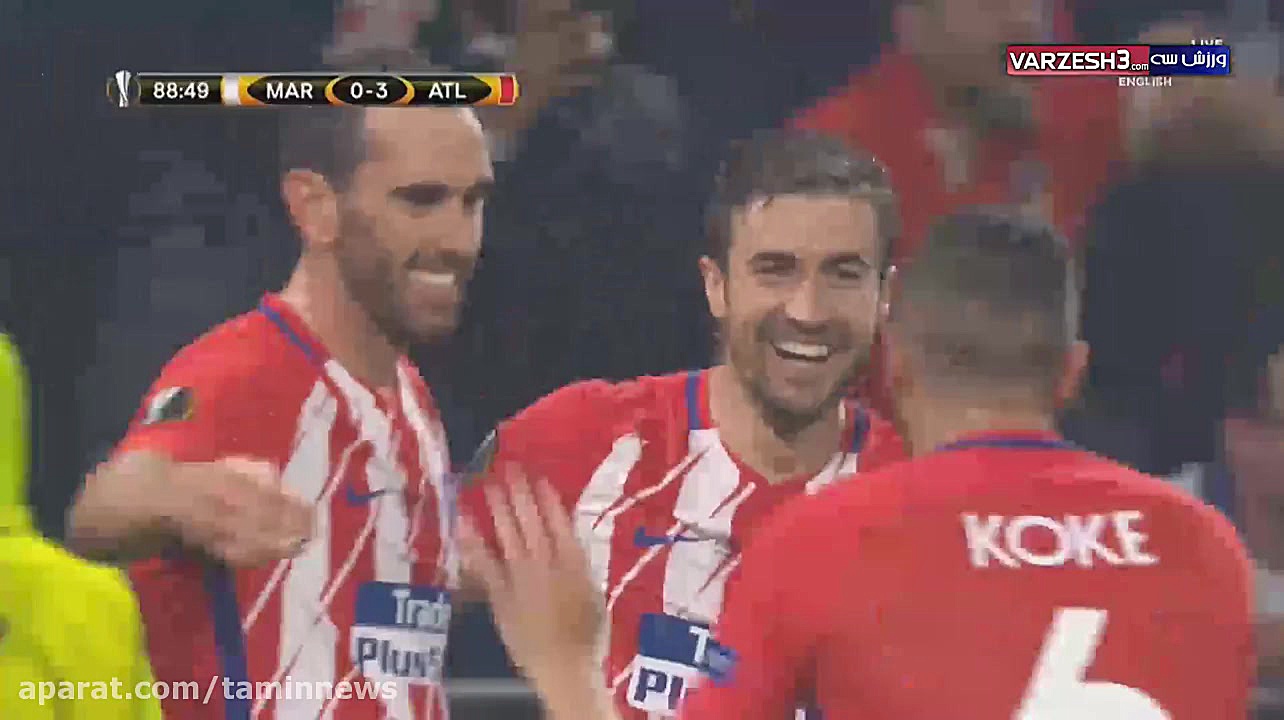 گل سوم اتلتیکومادرید به مارسی...