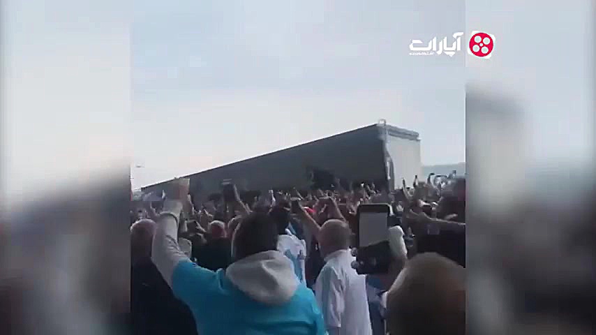 آتش بازی هواداران مارسی قبل از...