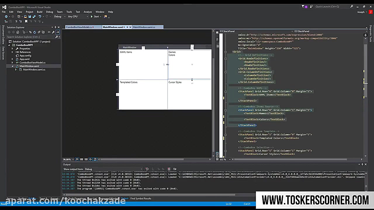 C WPF Tutorial  ComboBox, Item...