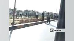 برخورد مرگبار تریلی با پل هوای...