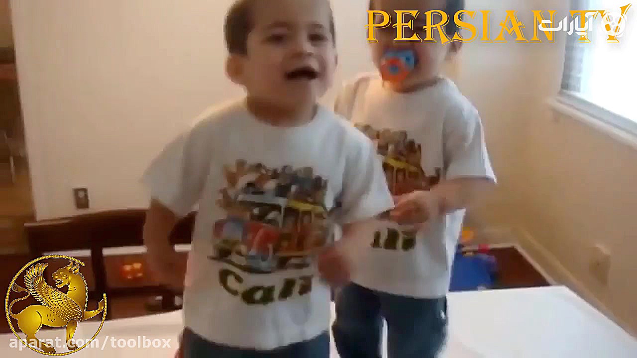 رقص خنده دار کودکان دوقلو