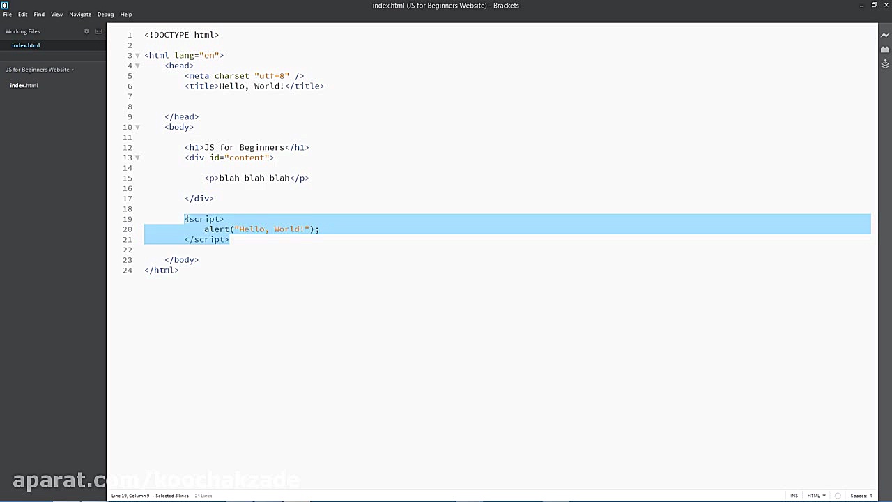 JavaScript Tutorial For Beginners #4 - Where to put your JS