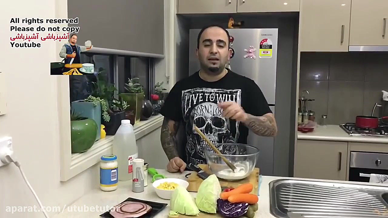 آموزش سالاد کلم ساندویچی ها