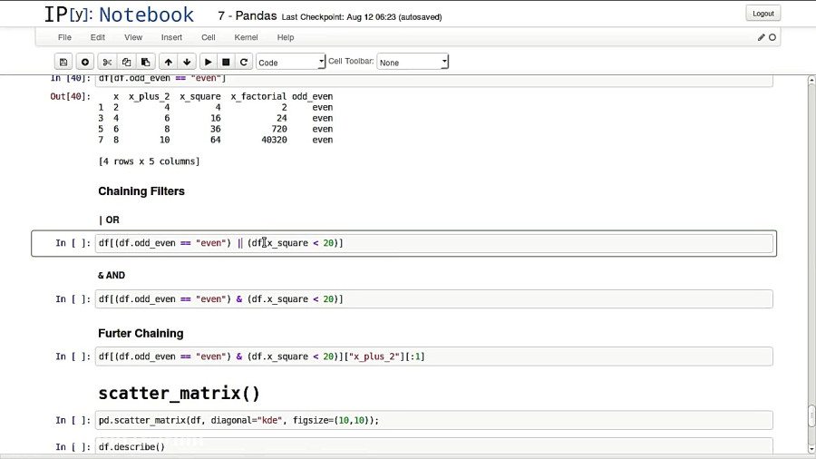 7. Pandas - IPython Notebook Tutorial