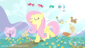 آهنگ((fluttershy música...