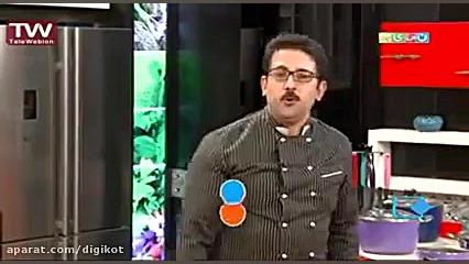 استیک با سس قارچ قهوه ای