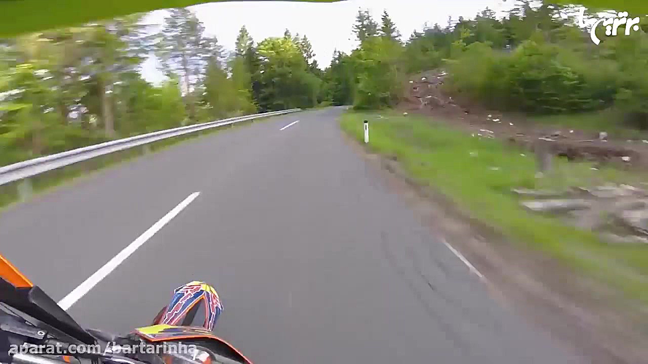 تصادف با موتور از دید موتورسوا...