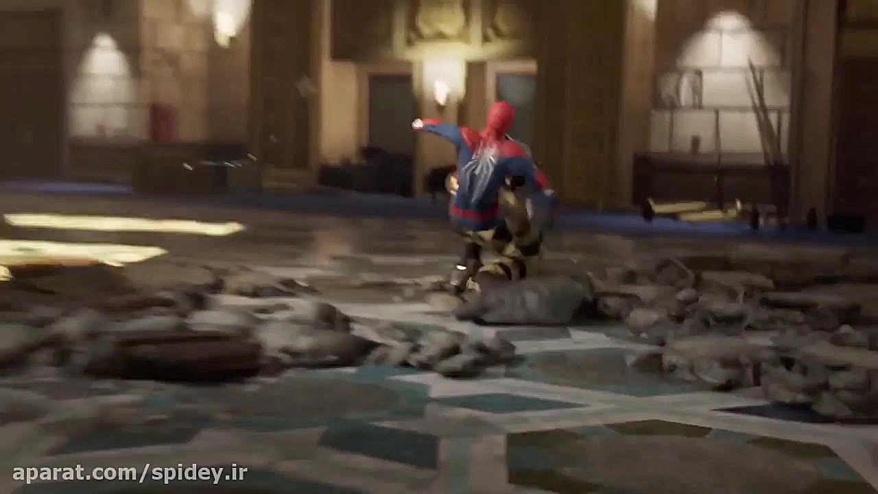 مبارزه اسپایدرمن با شوکر در با...