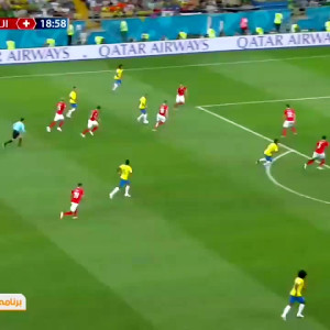 گل کوتینیو به سوئیس در بازی ها...