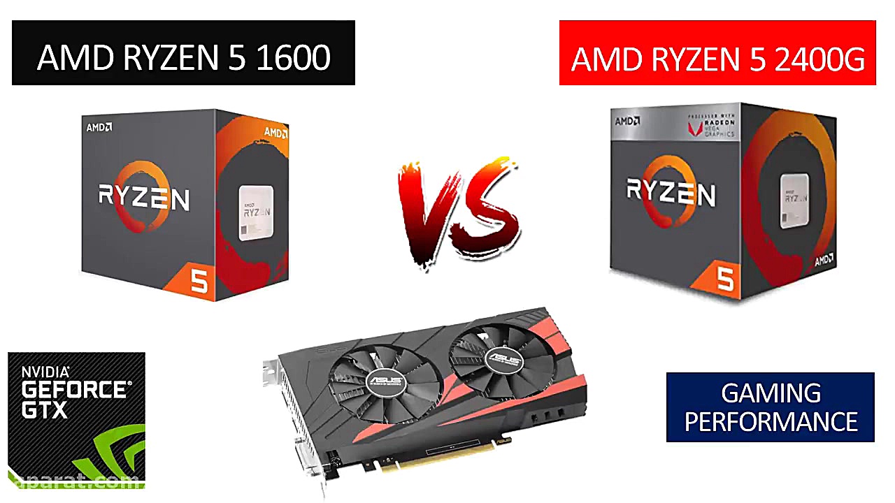 مقایسه پردازنده Ryzen 5 1600 و...