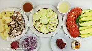 خوراک کدو بادمجان