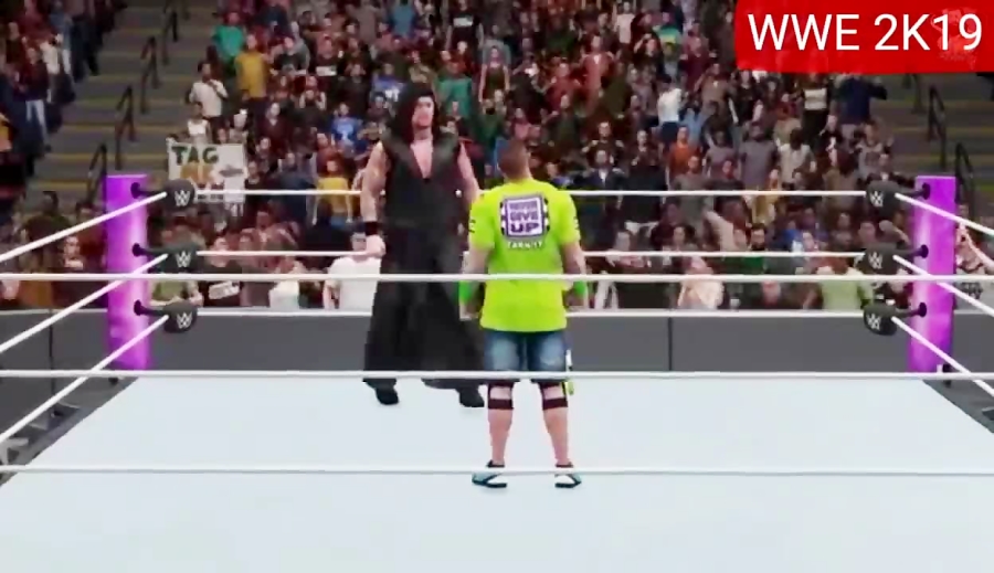 wwe 2k19 john cena vs undertak...