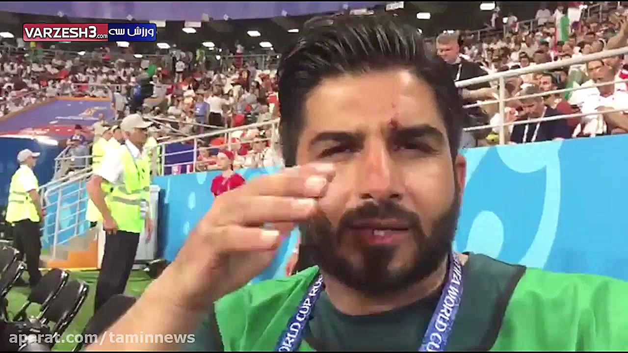 زخمی شدن خبرنگار ایرانی با شوت...