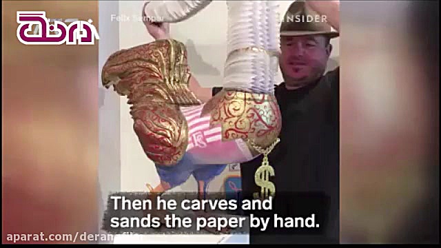 مجسمه های کاغذی این هنرمند غاف...