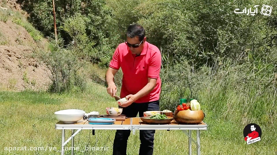 آشپزی در سفر شماره 2 سالاد کاه...