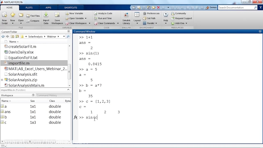 Data Analysis with MATLAB for Excel Users