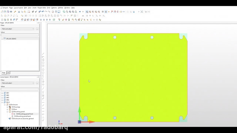 Insert Wire Ducts EPLAN Pro Panel