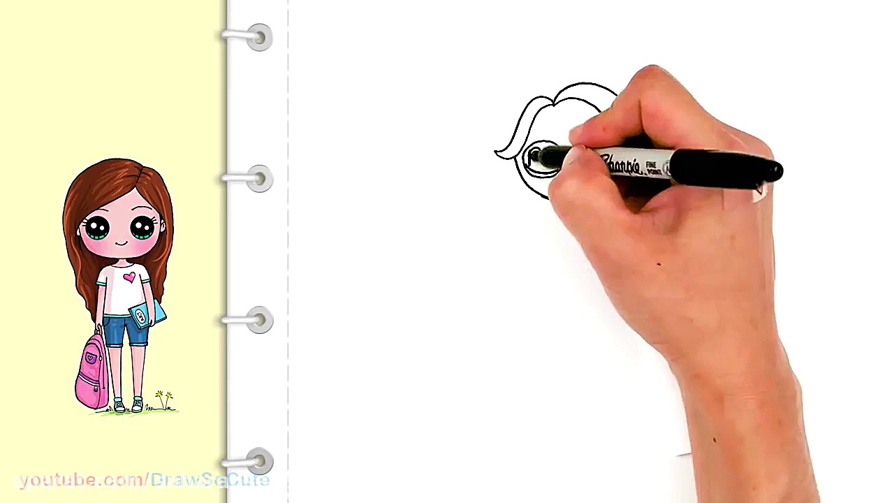 how to draw cute girl
