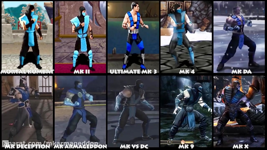 Mortal Kombat KANO Graphic Evolution 1992-2015