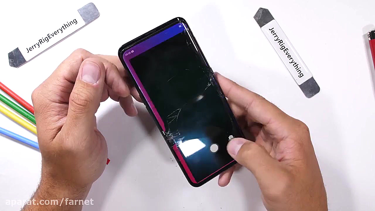 تست خم شدن، شعله و خش گوشی اوپ...