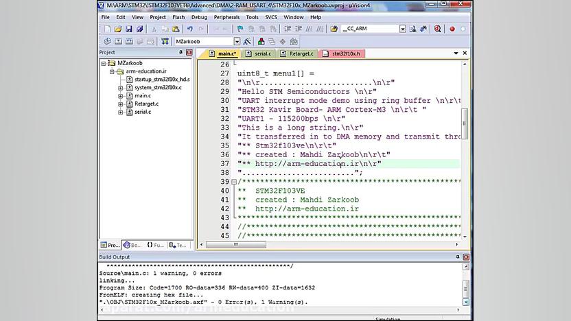 اجرای عملی ارسال دیتا از رم به...