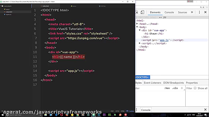 Vue JS 2 Tutorial #2 - The Vue Instance