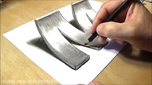 نقاشی سه بعدی با مداد