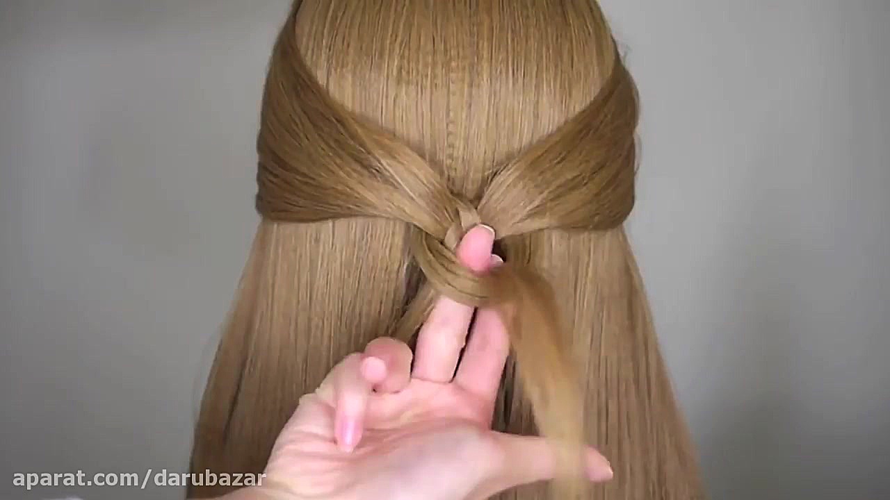 آموزش مدل موی ساده و شیک دخترا...