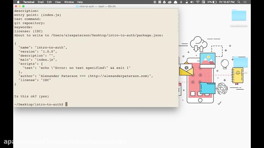 React native authentication setup