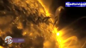 خورشید درحال سوخت همراه با صدا